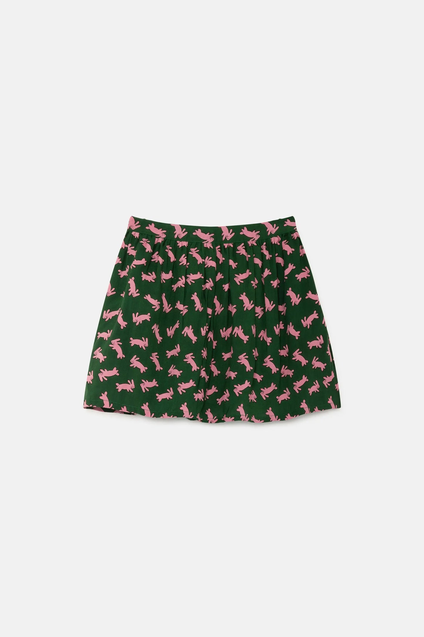 Girl's short skirt with rabbit print
