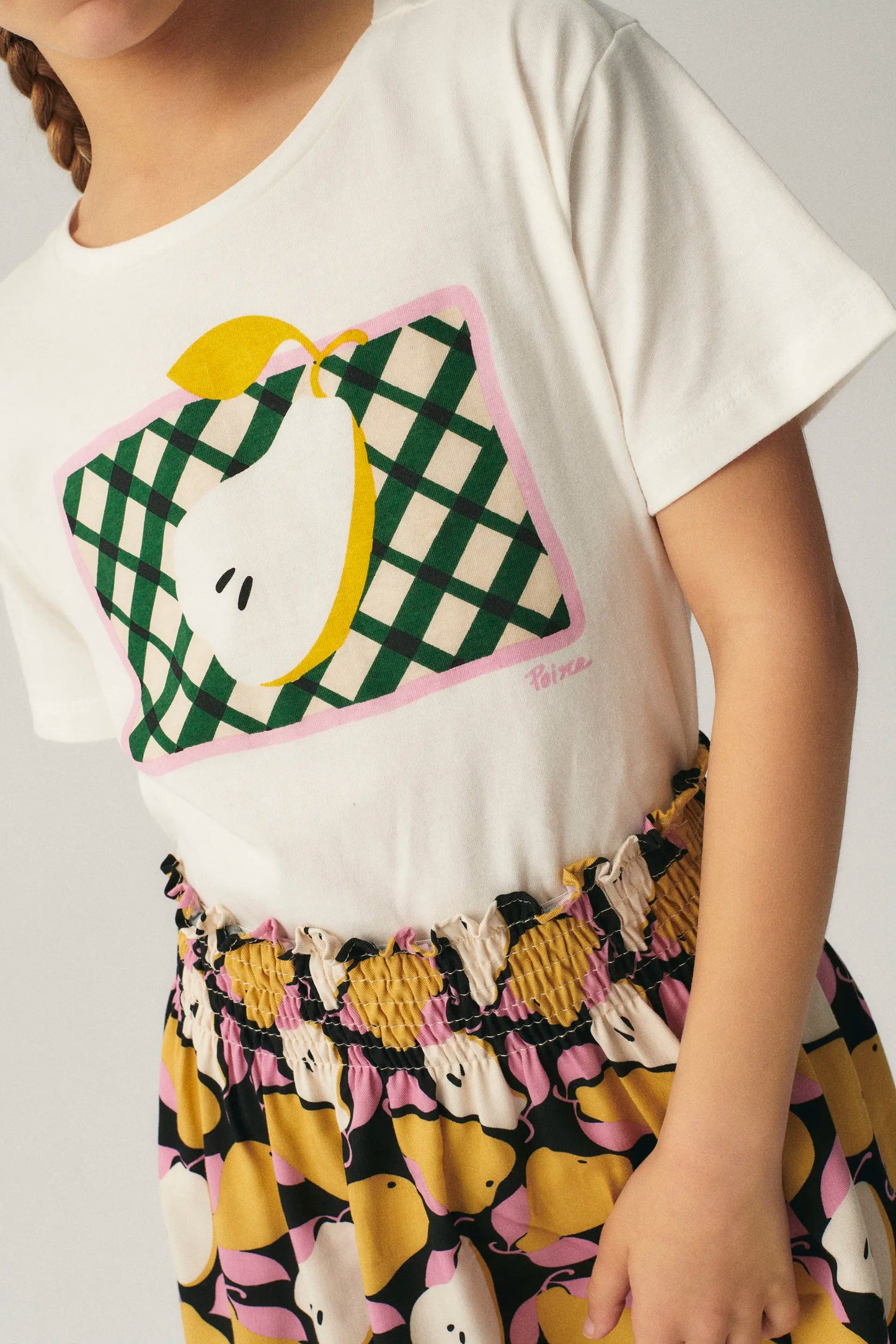 T-shirt unisex in cotone con grafica pera