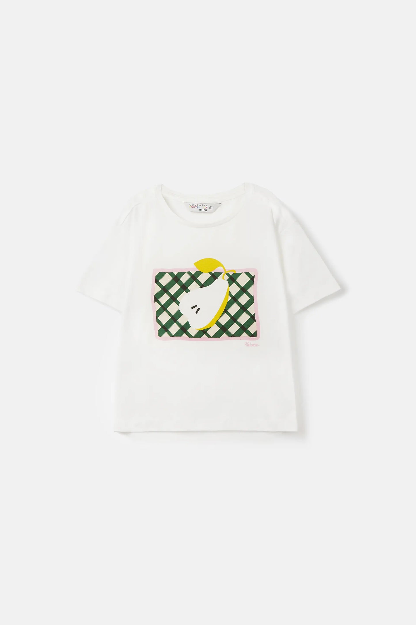 T-shirt unisex in cotone con grafica pera