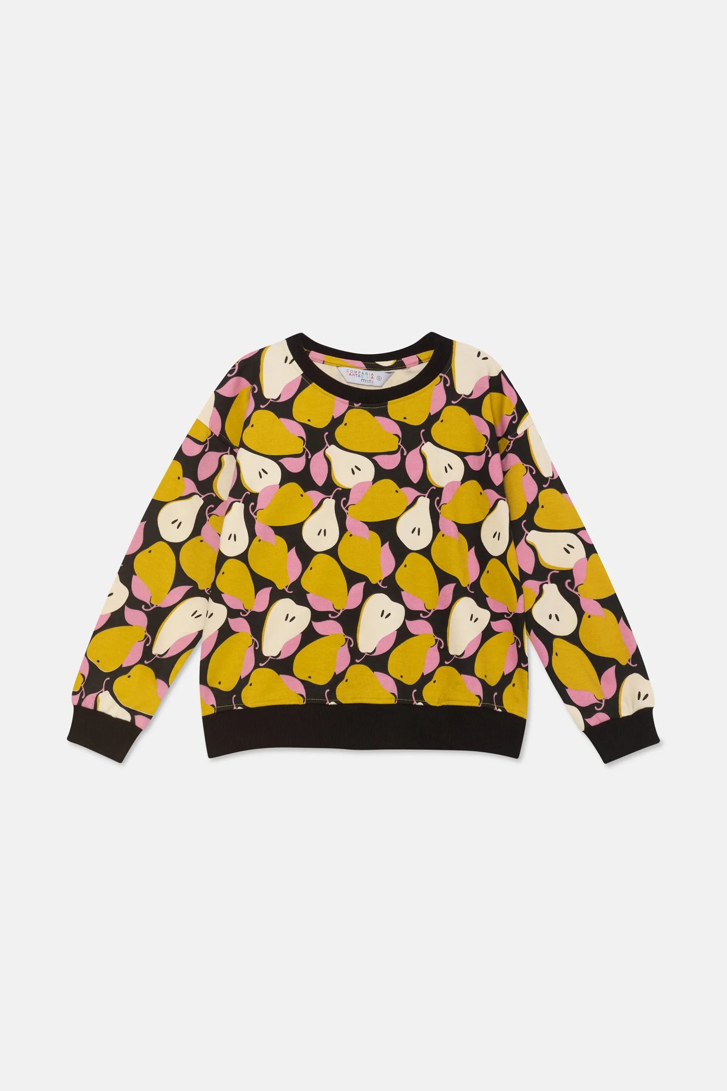 Unisex Pear Print Plush Sweatshirt