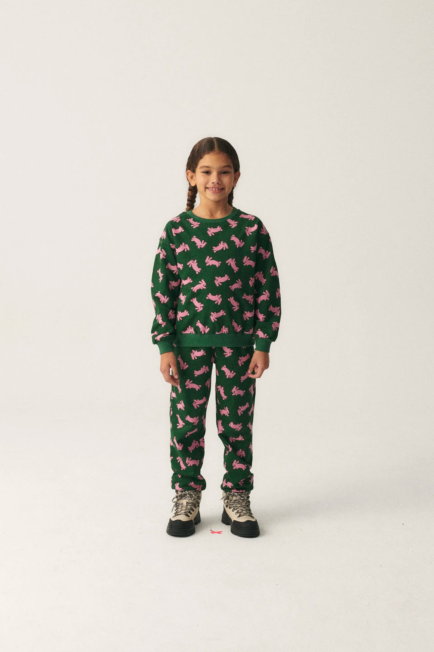 Sudadera unisex de felpa con estampado de conejos
