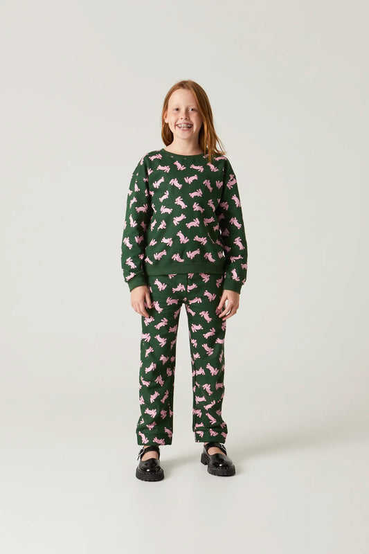 Sudadera unisex de felpa con estampado de conejos
