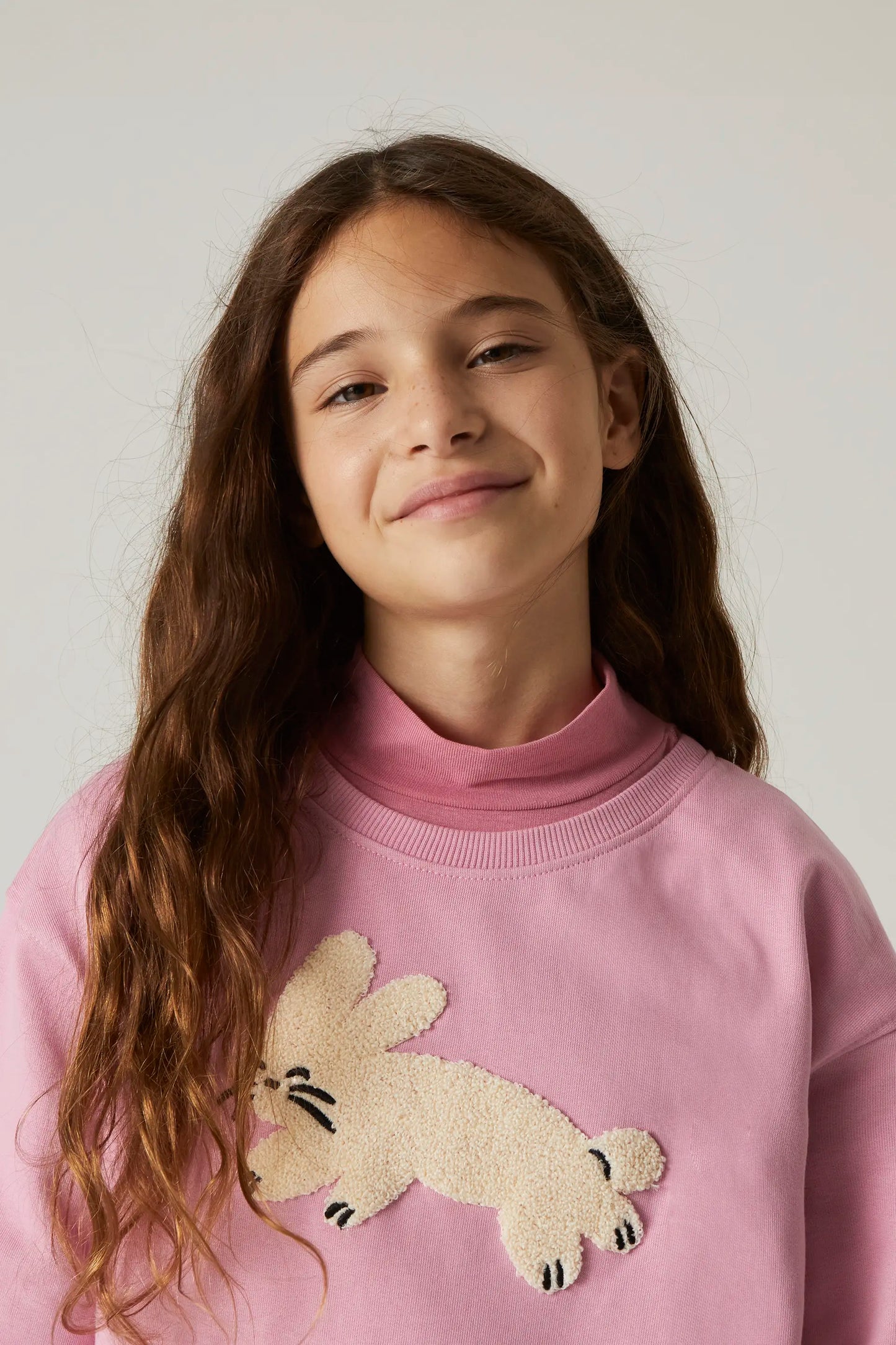 Unisex Rabbit Graphic Plush Sweatshirt