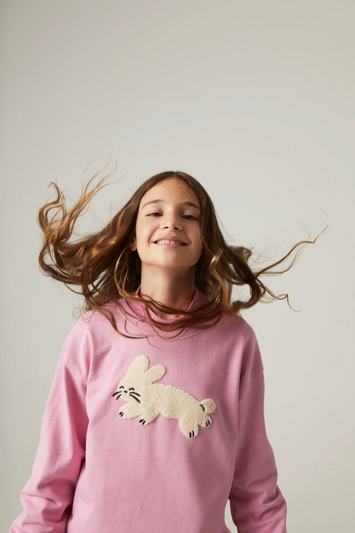 Unisex Rabbit Graphic Plush Sweatshirt