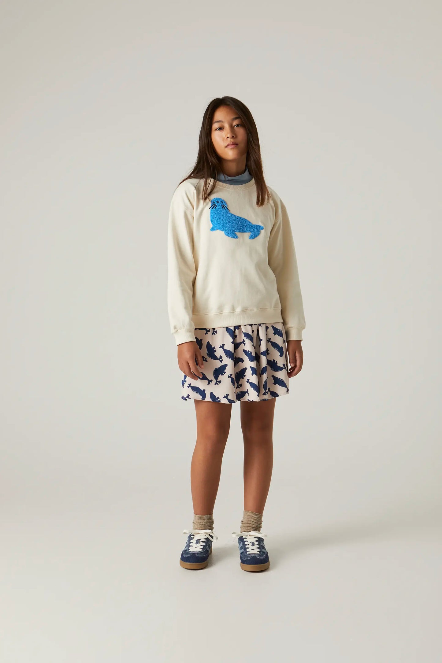 Unisex Plush Seal Graphic Sweatshirt