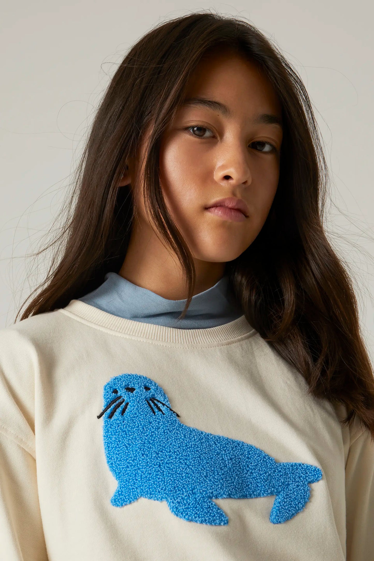 Unisex Plush Seal Graphic Sweatshirt