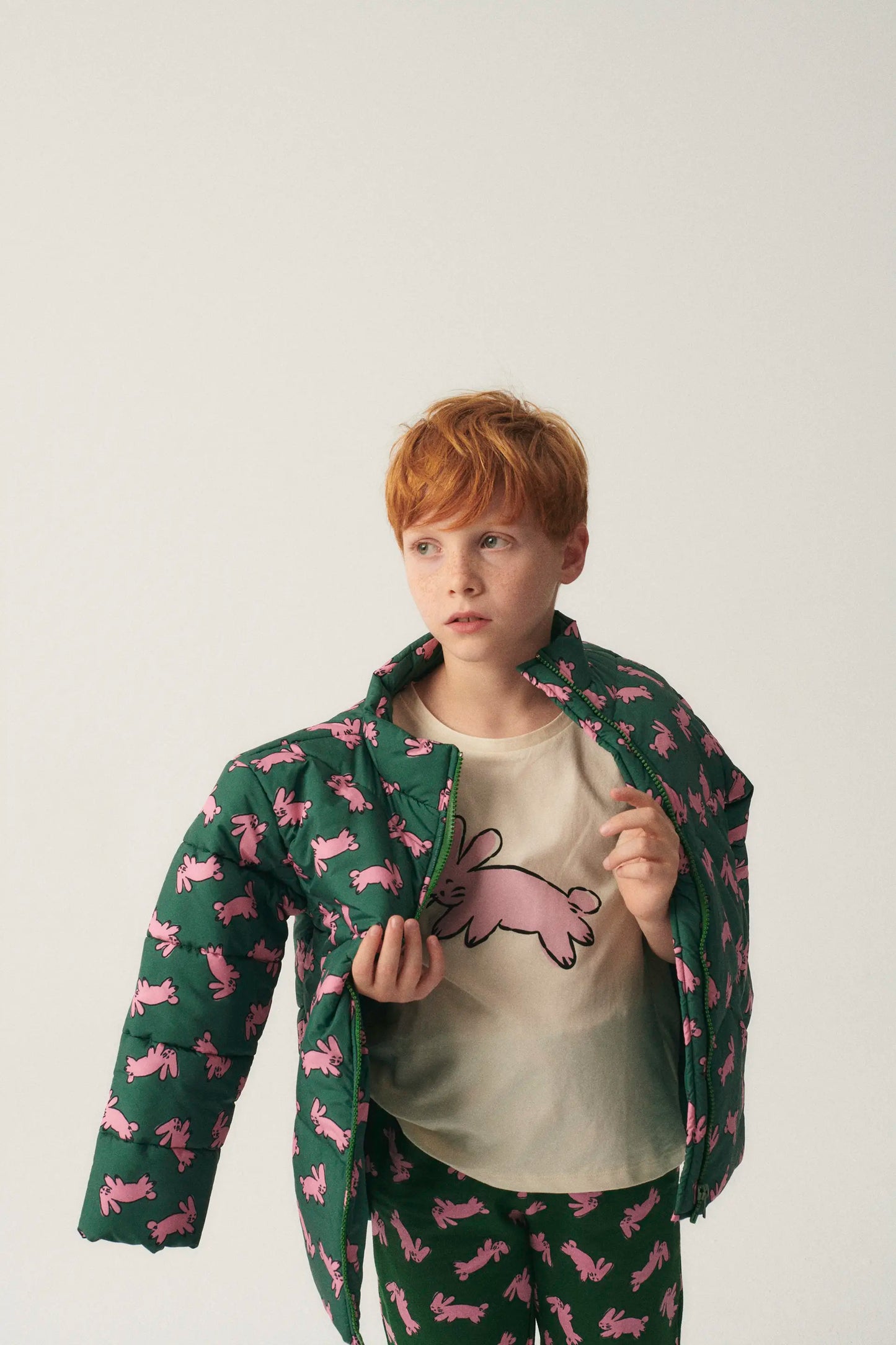 Joggers unisex con estampado de conejos