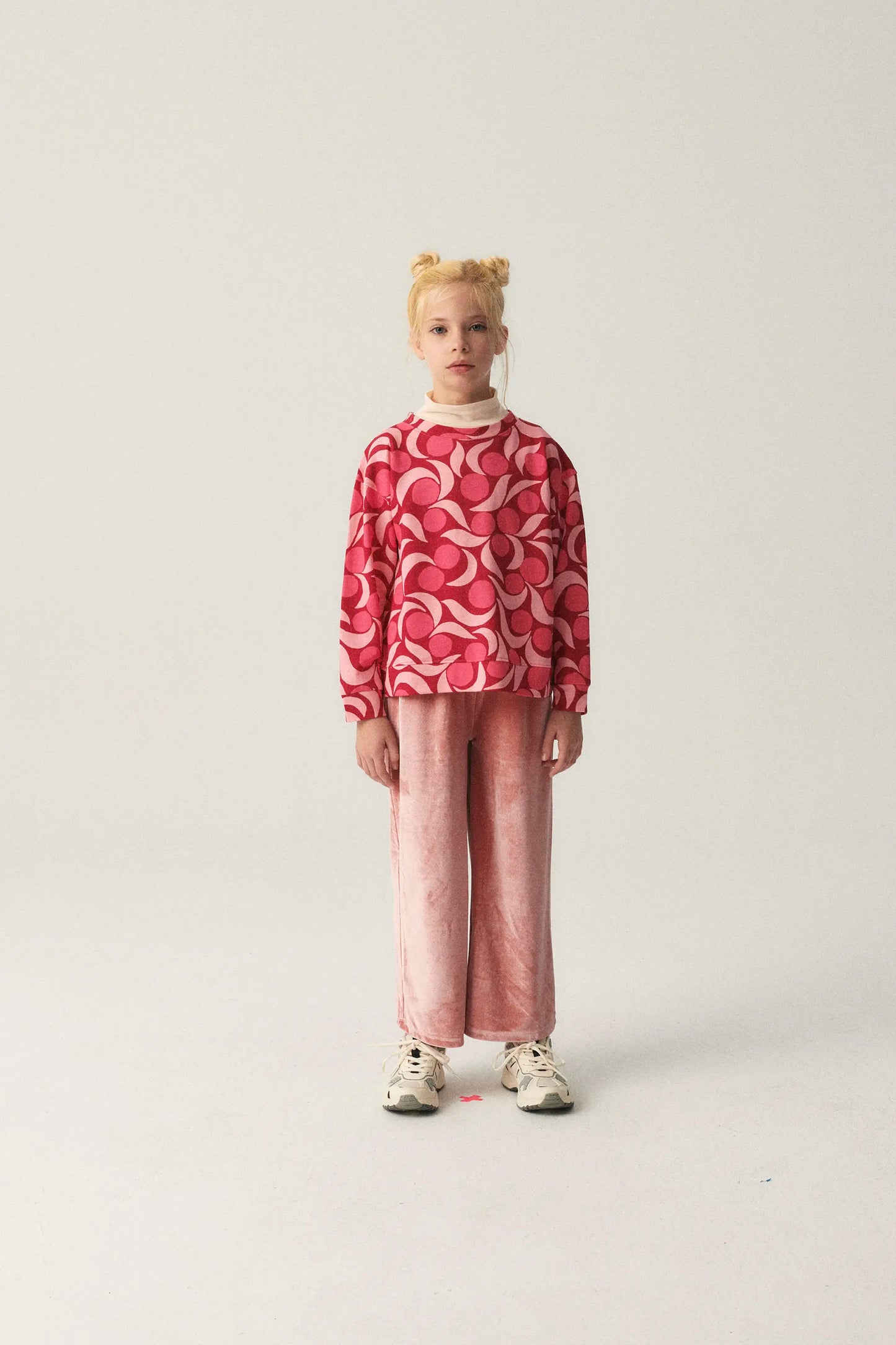 Sudadera unisex de felpa con estampado fantasía rosa