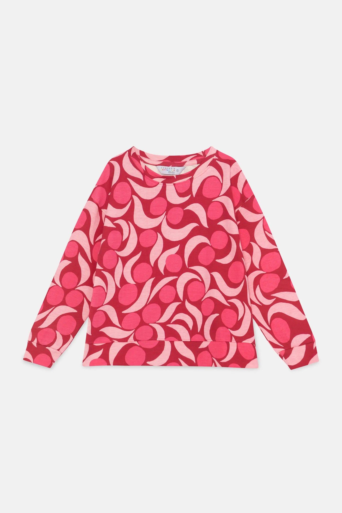 Sudadera unisex de felpa con estampado fantasía rosa