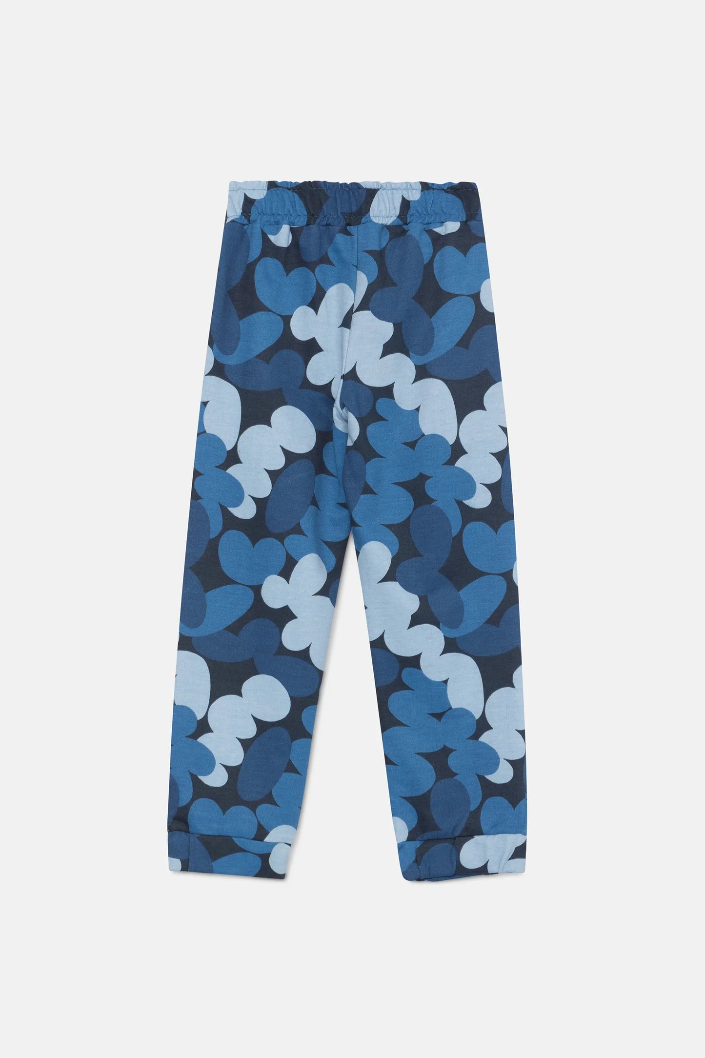 Joggers unisex con estampado abstracto azul