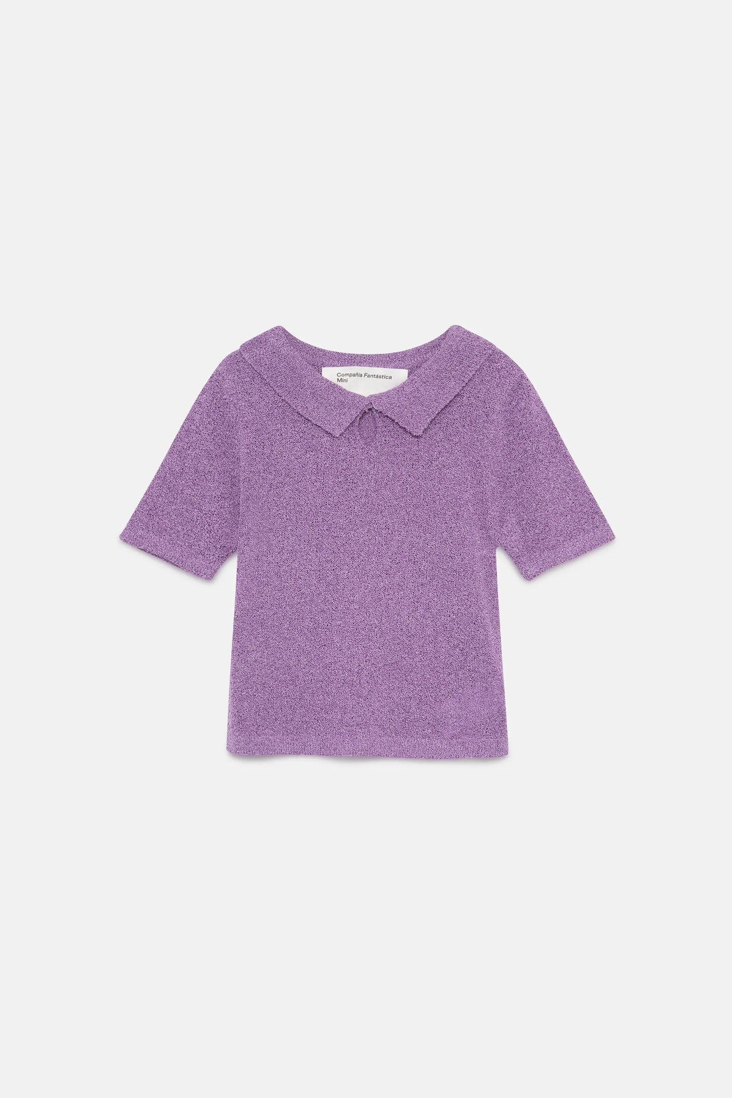 Girl's lilac polo neck sweater