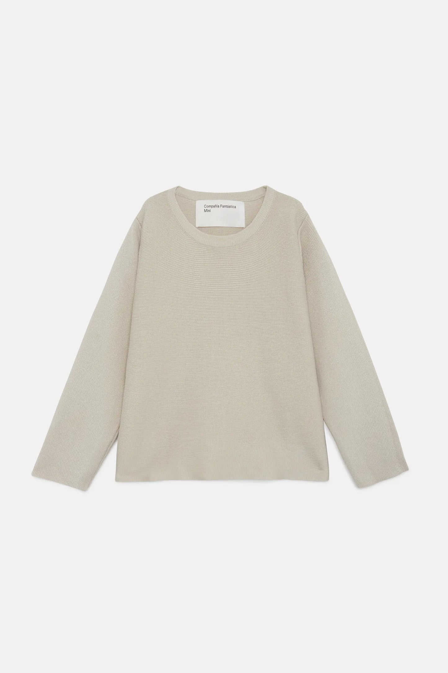 Girl's white flared sweater