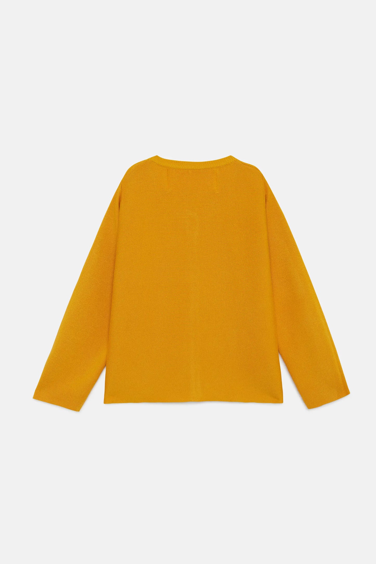 Cárdigan de niña evasé amarillo