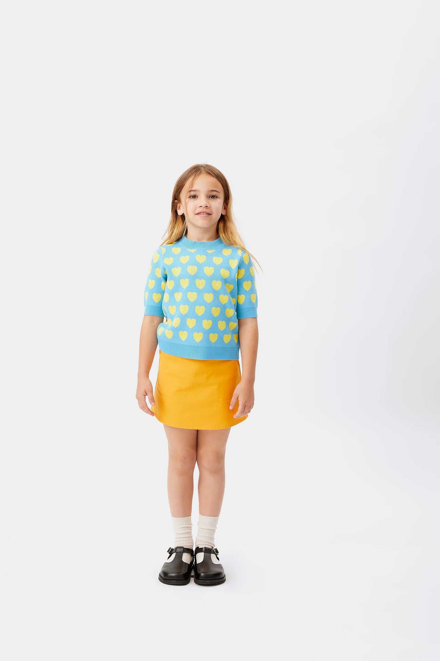 Jersey de niña estampado corazones