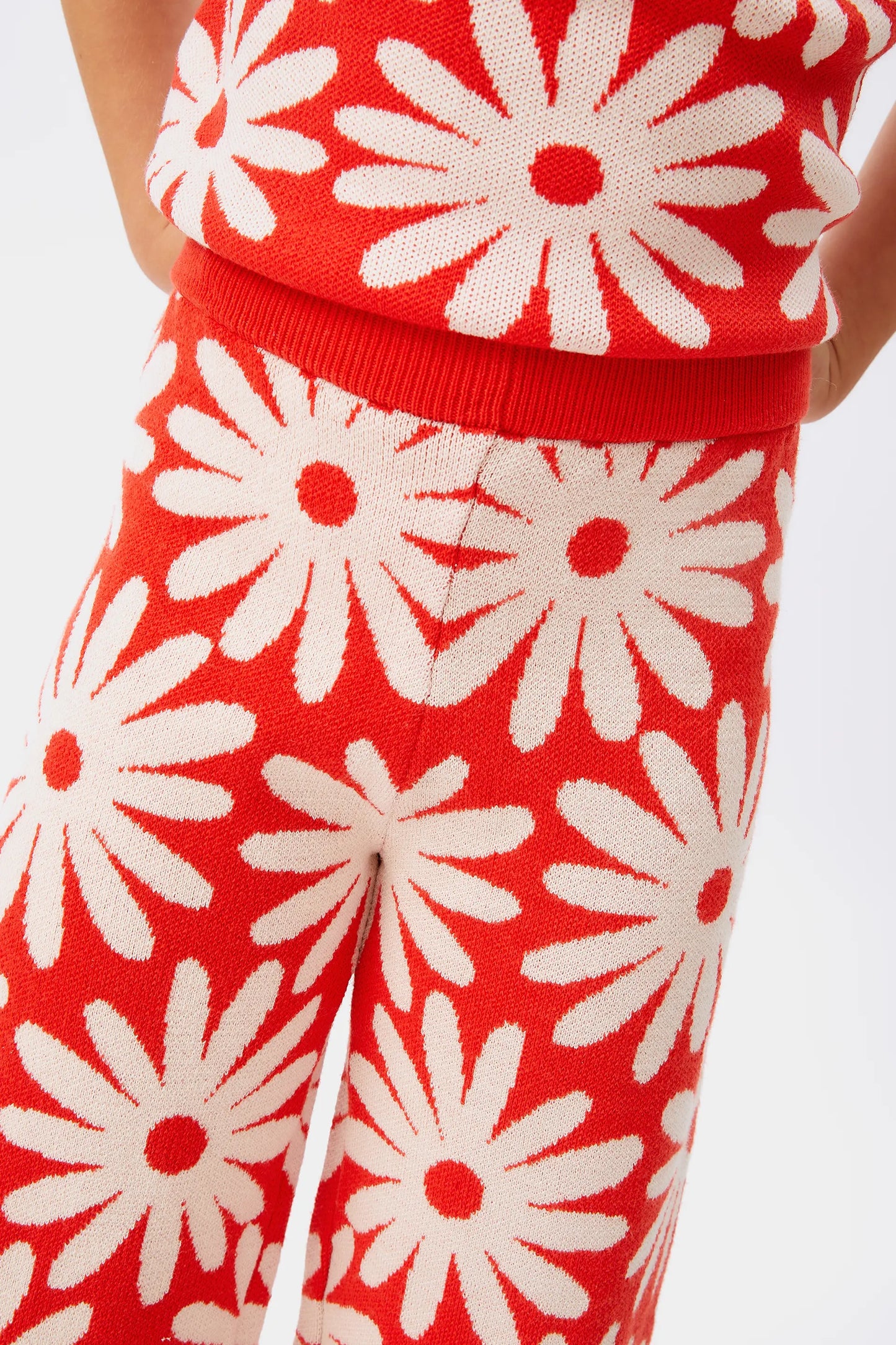 Pantalón de niña estampado de flores