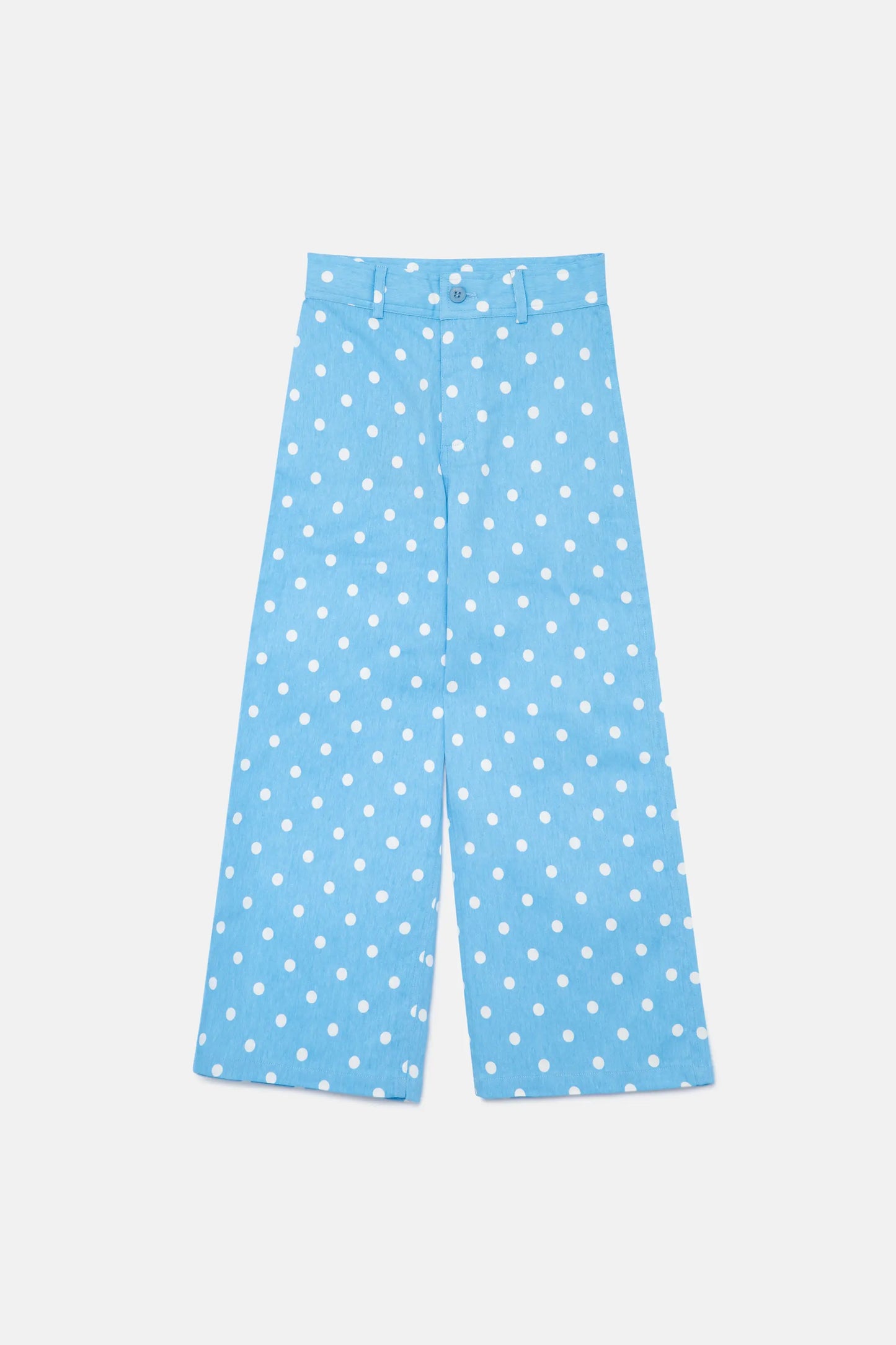 Jeans de niña lunares azul