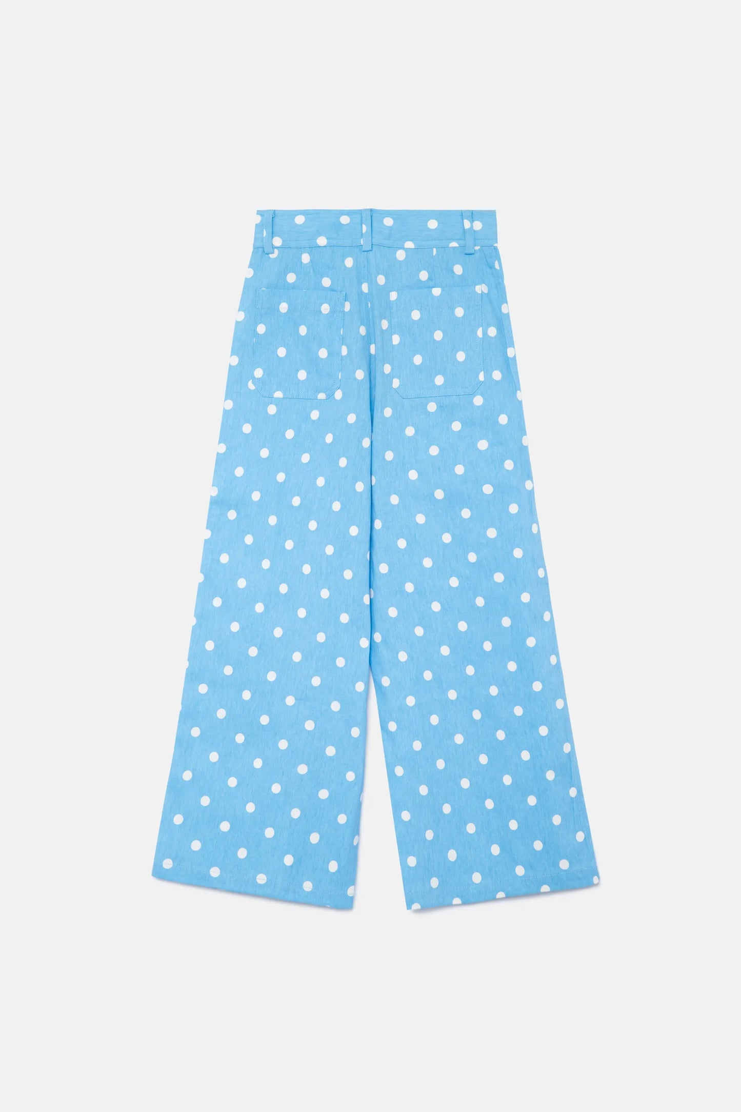 Jeans de niña lunares azul