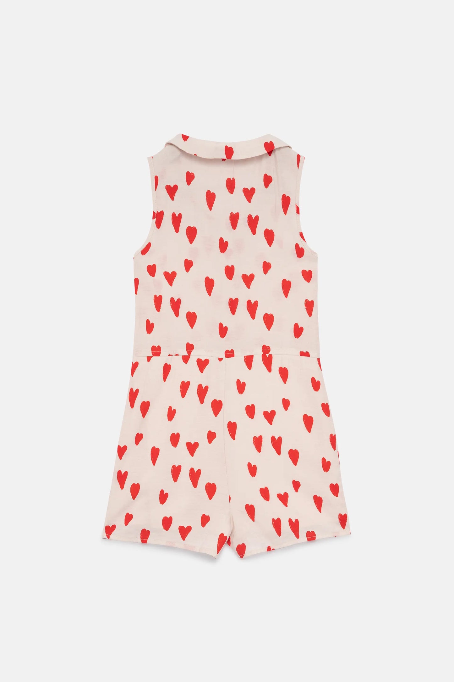 Mono corto de niña estampado corazones