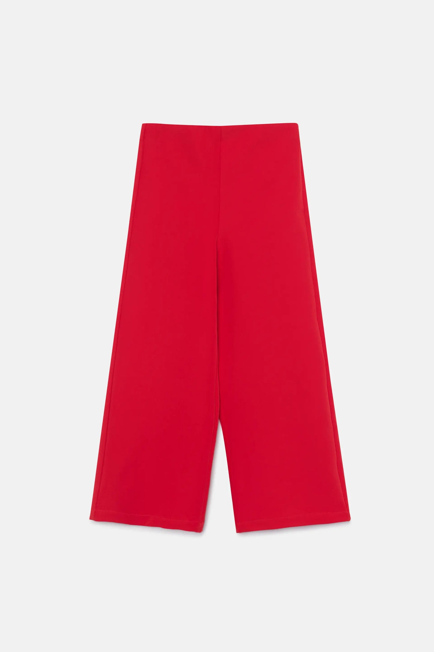 Pantaloni dritti rossi da ragazza