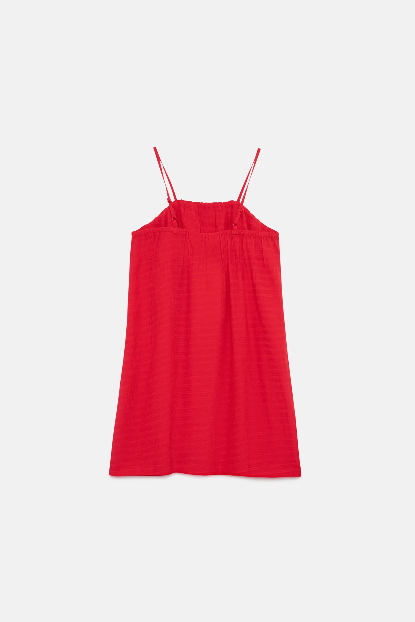 Vestido corto de niña volantes rojo