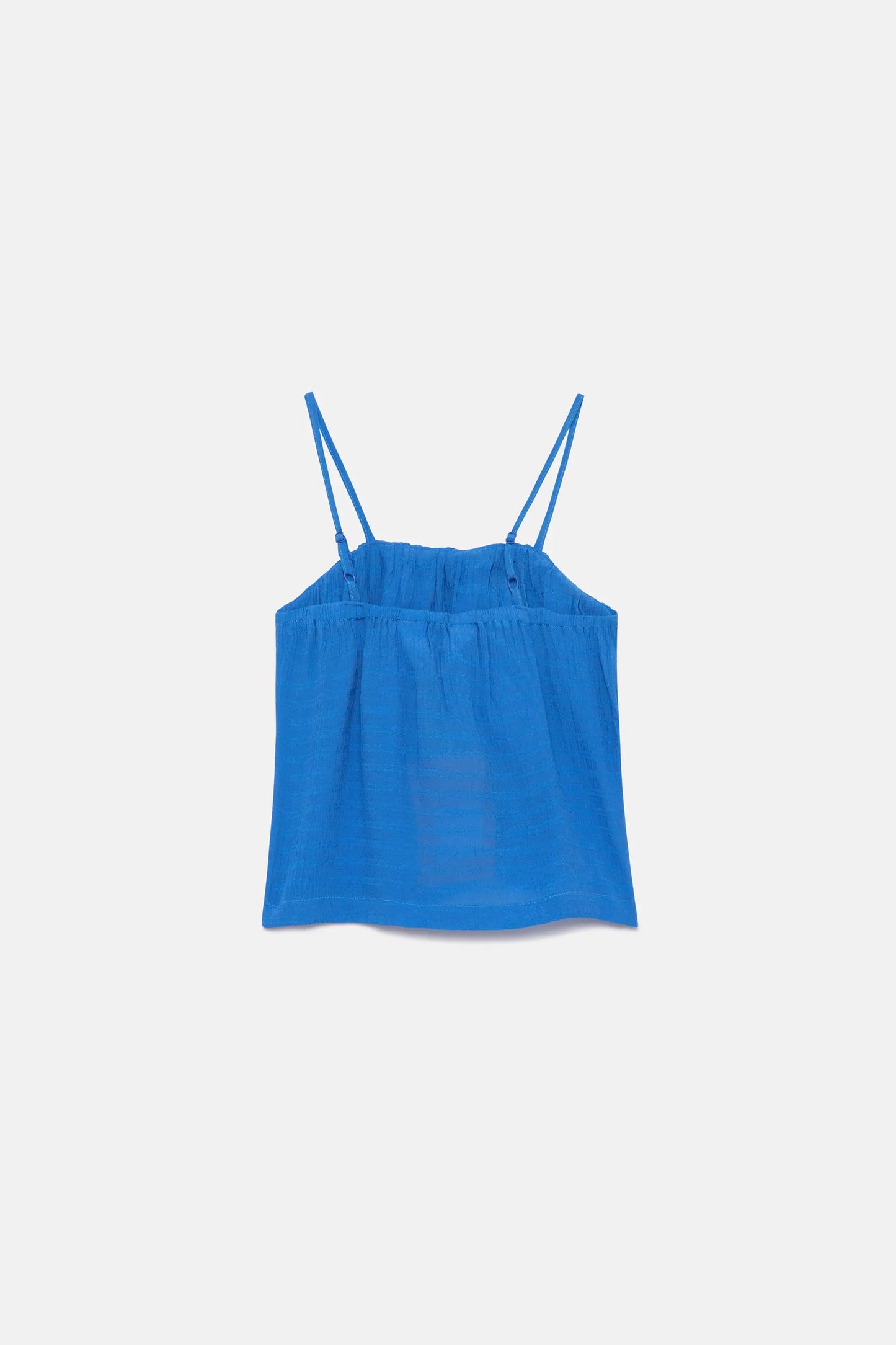 Top de niña tirantes azul