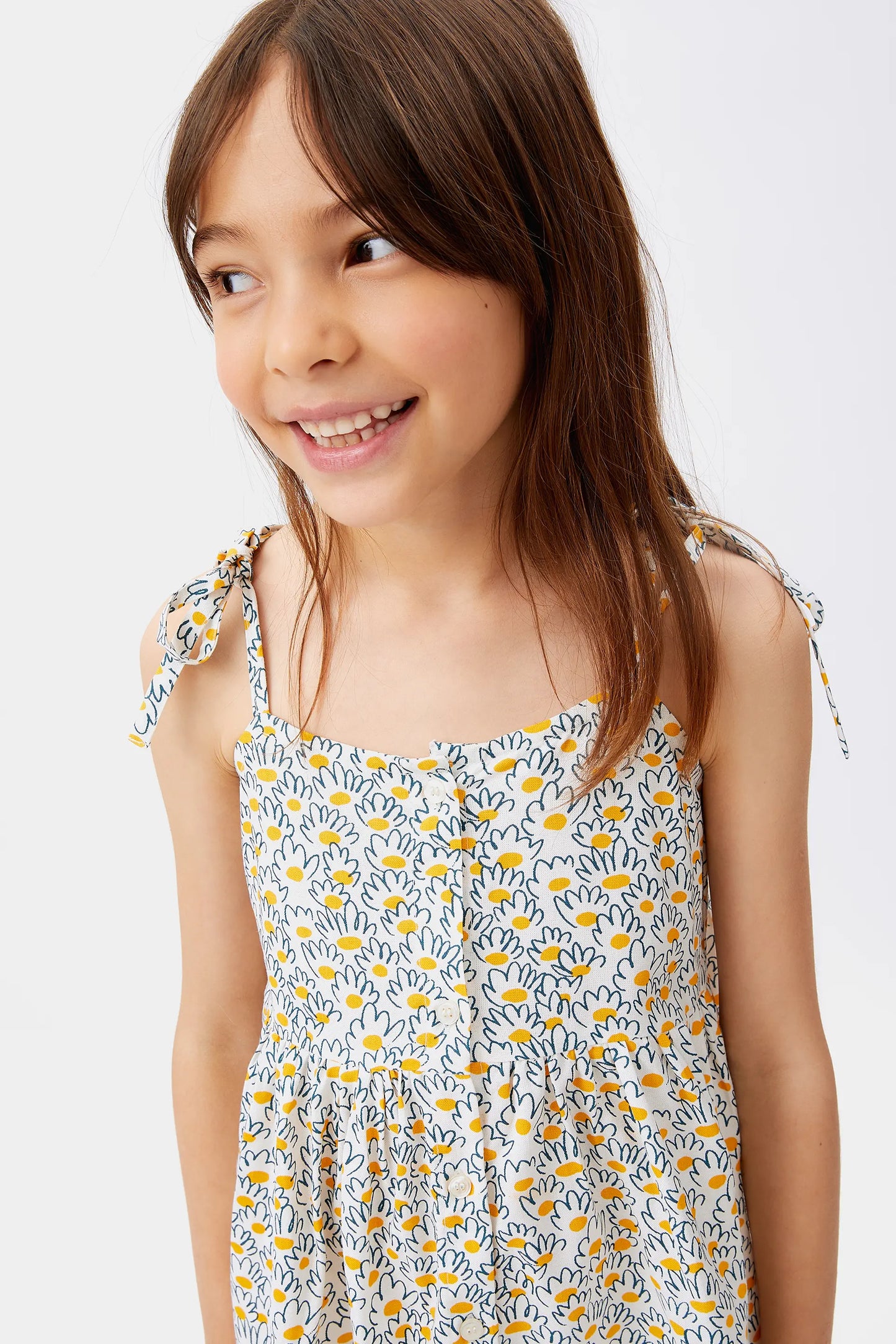 Short flower jacquard girl dress