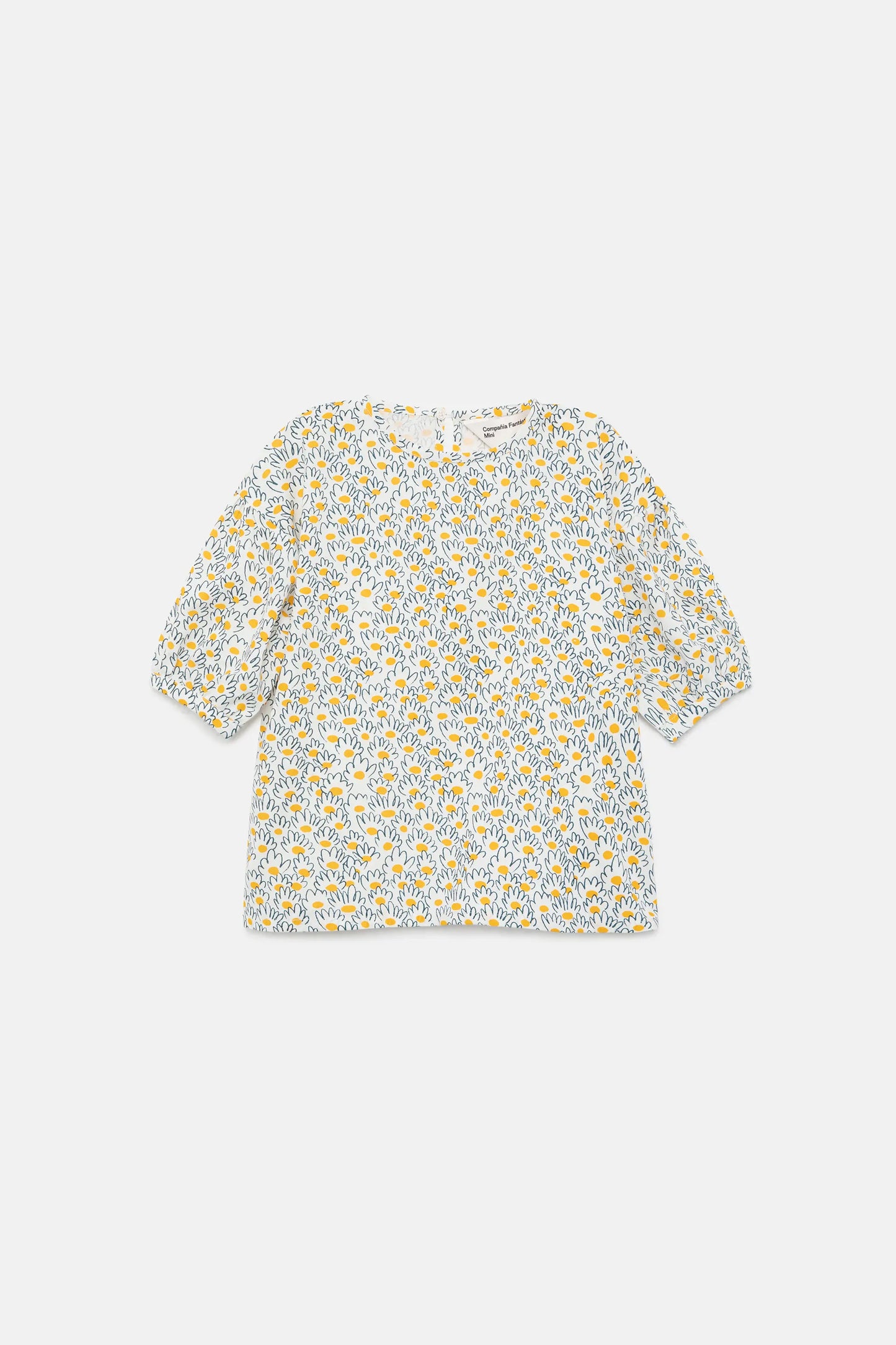 Flower jacquard girl's top