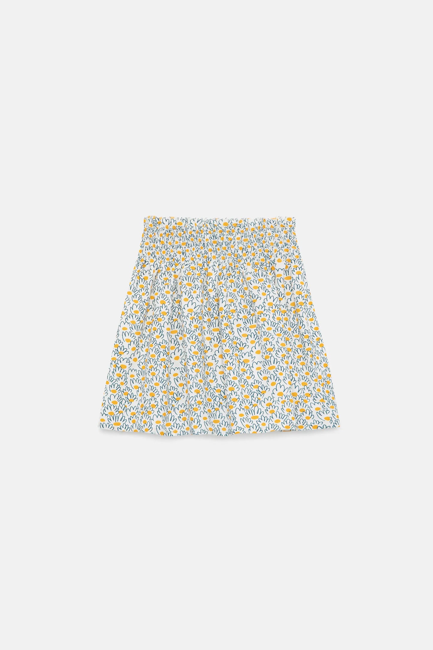 Flower jacquard girl's short skirt