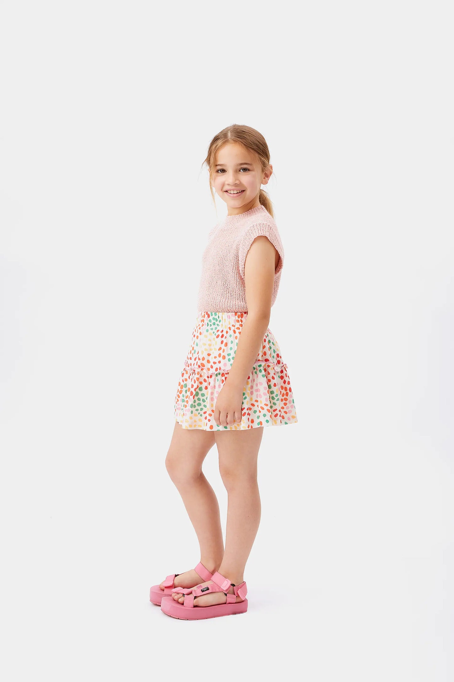 Falda corta de niña lunares Macula