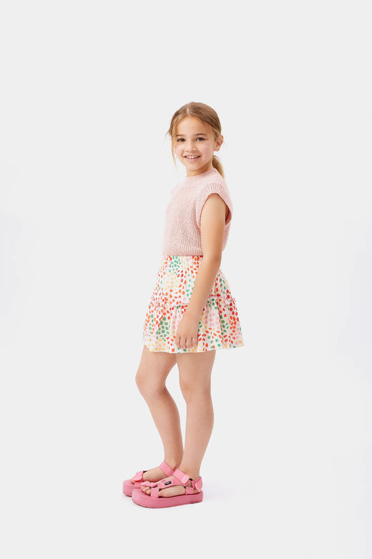 Falda corta de niña lunares Macula