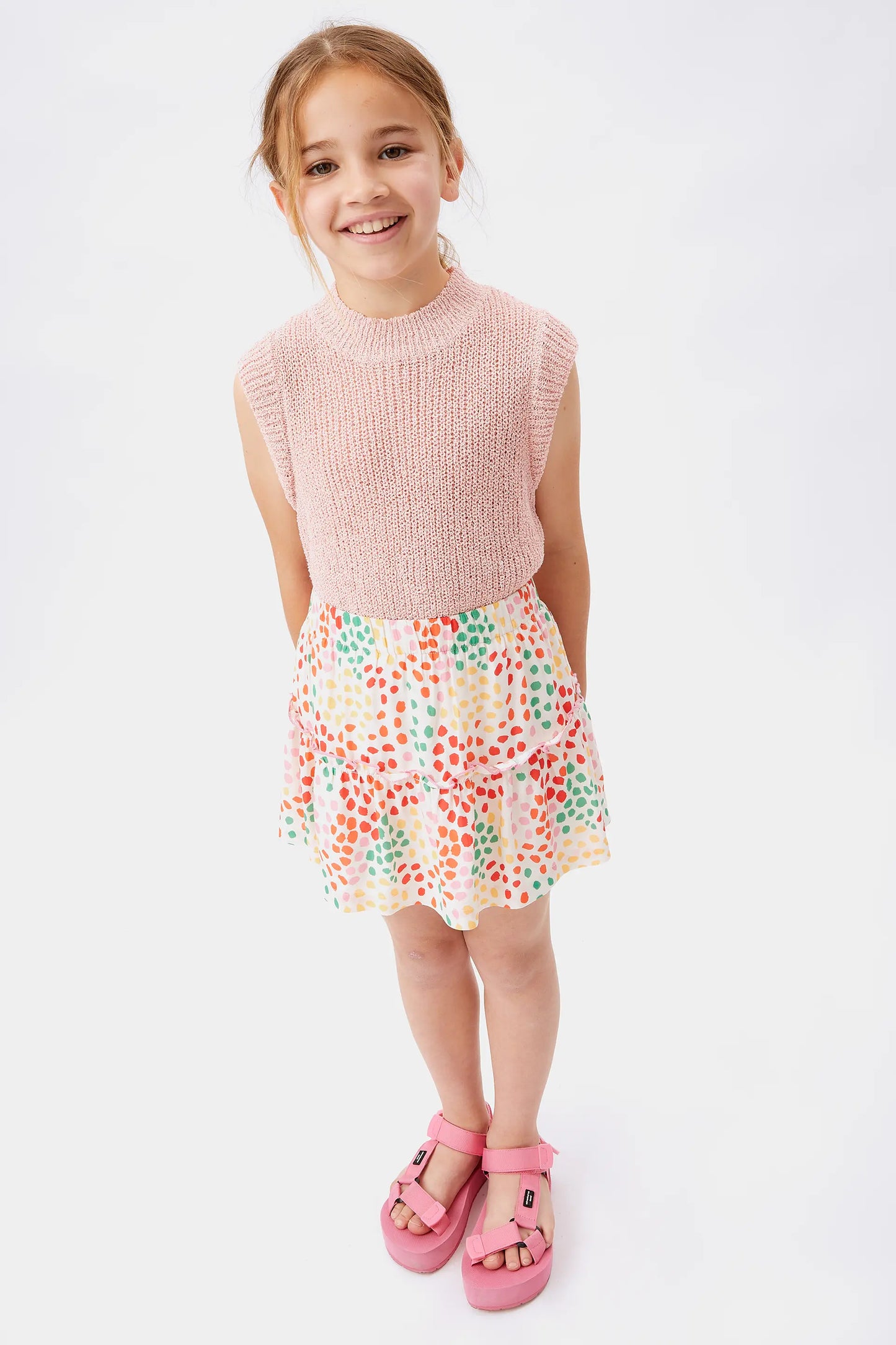 Falda corta de niña lunares Macula