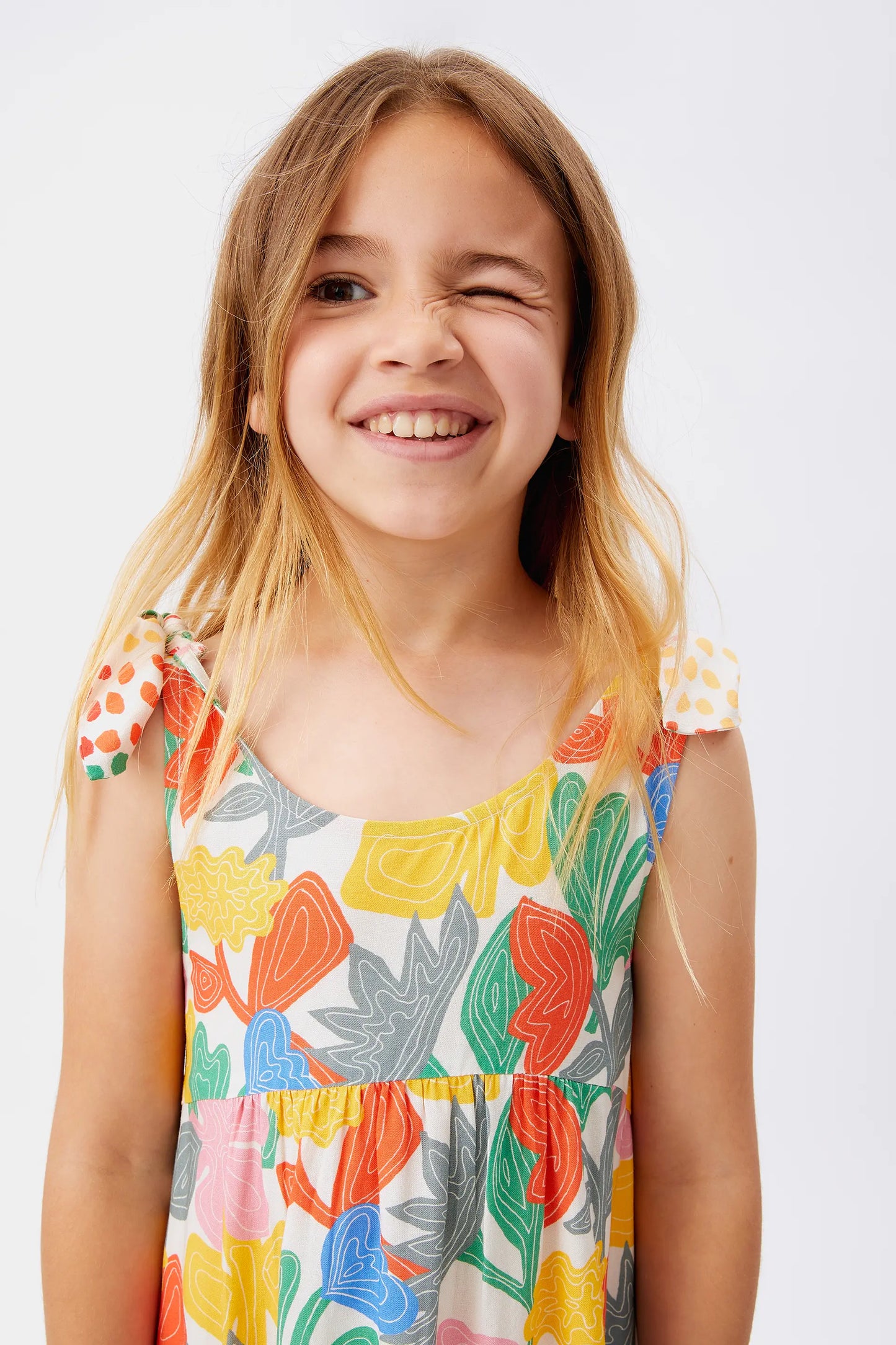 Vestido midi de niña floral Florere