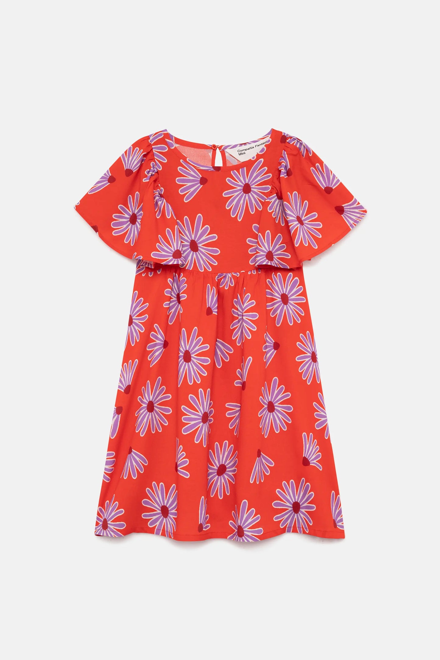 Vestido corto de niña viscosa LENZING™ ECOVERO™ floral Bellis