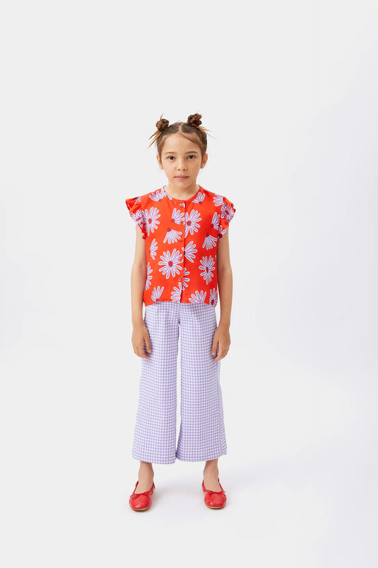 Top de niña viscosa LENZING™ ECOVERO™ floral Bellis
