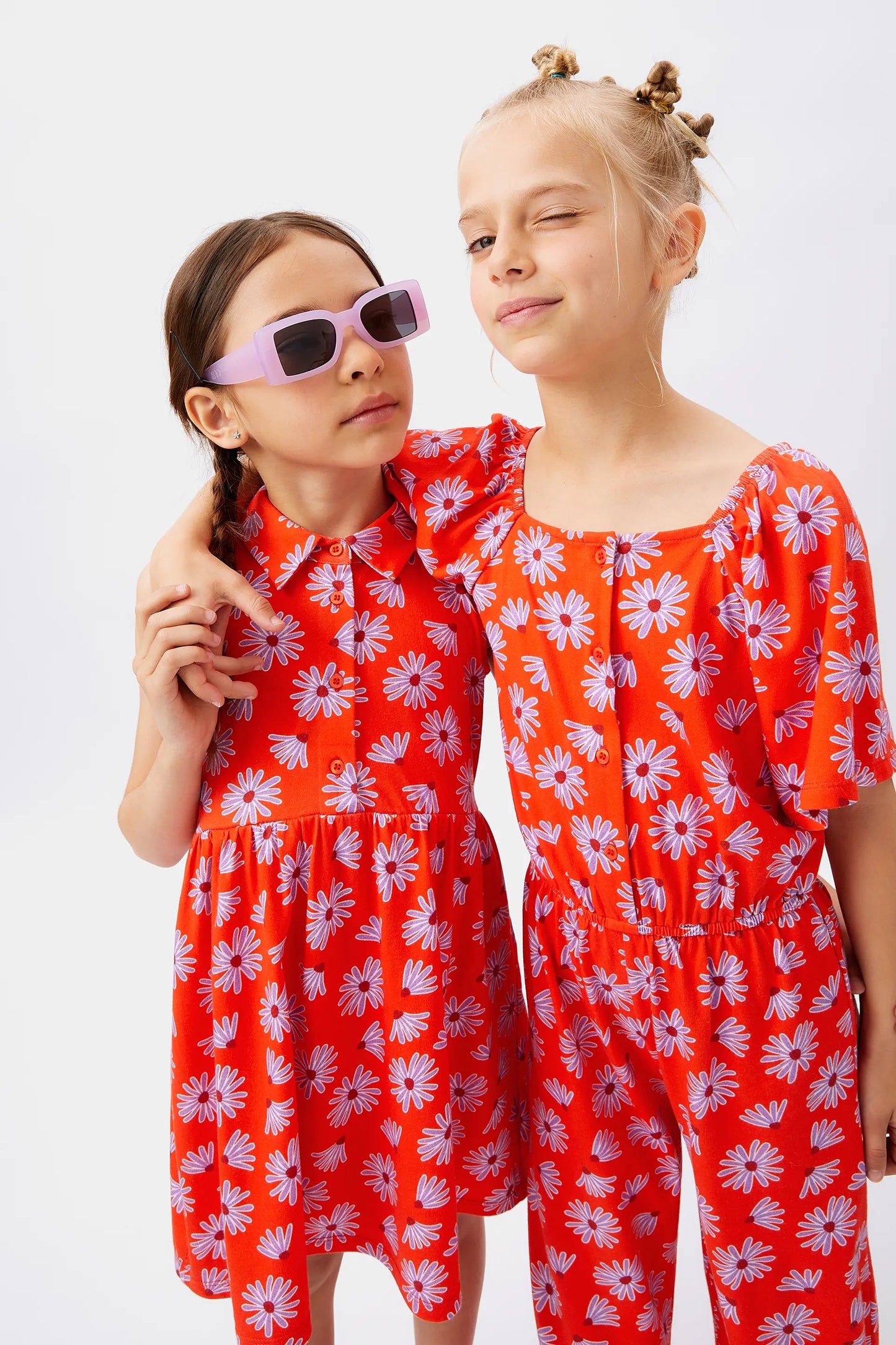 Vestido corto de niña floral Bellis
