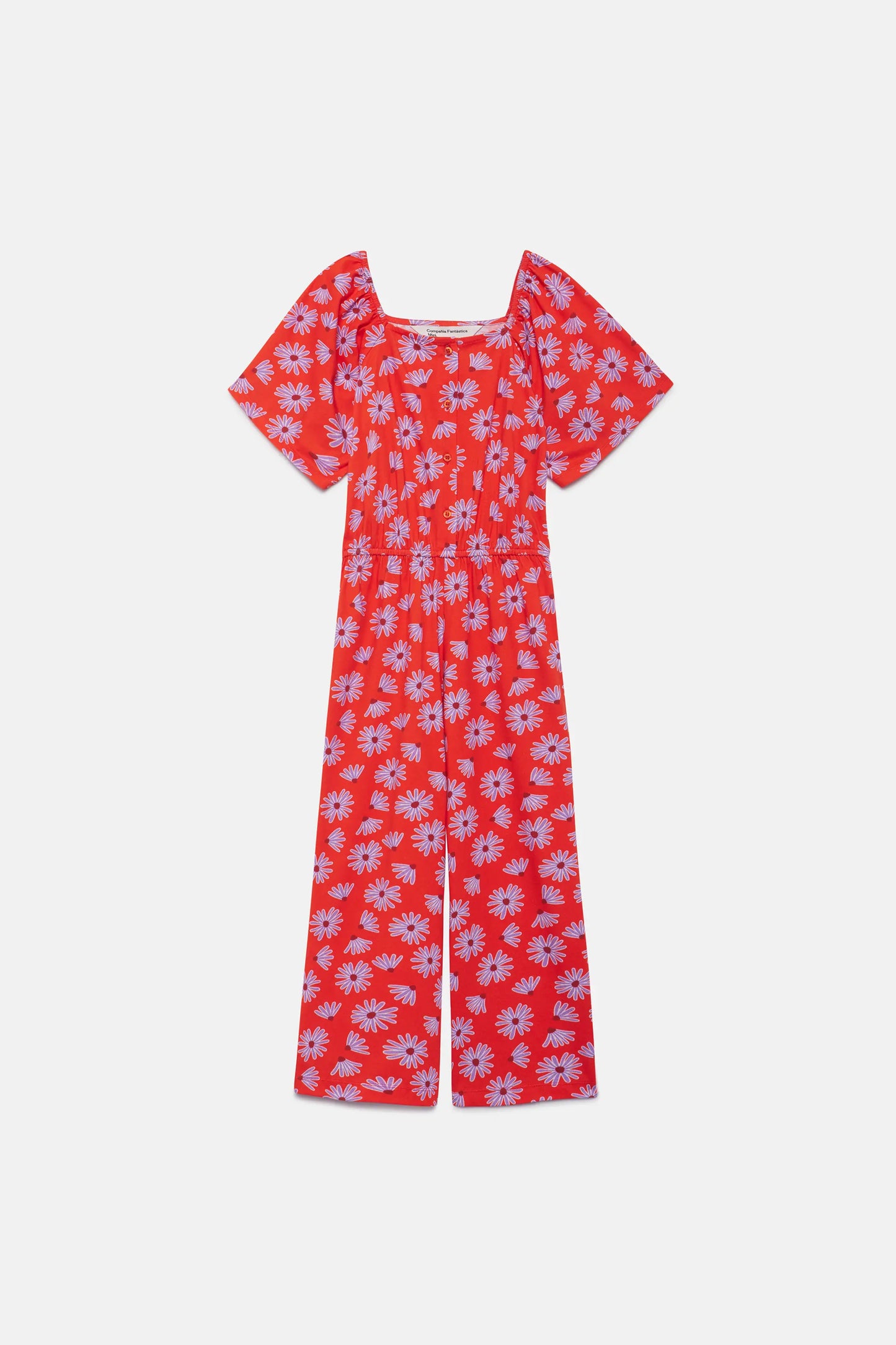 Tuta lunga da bambina a fiori di Bellis