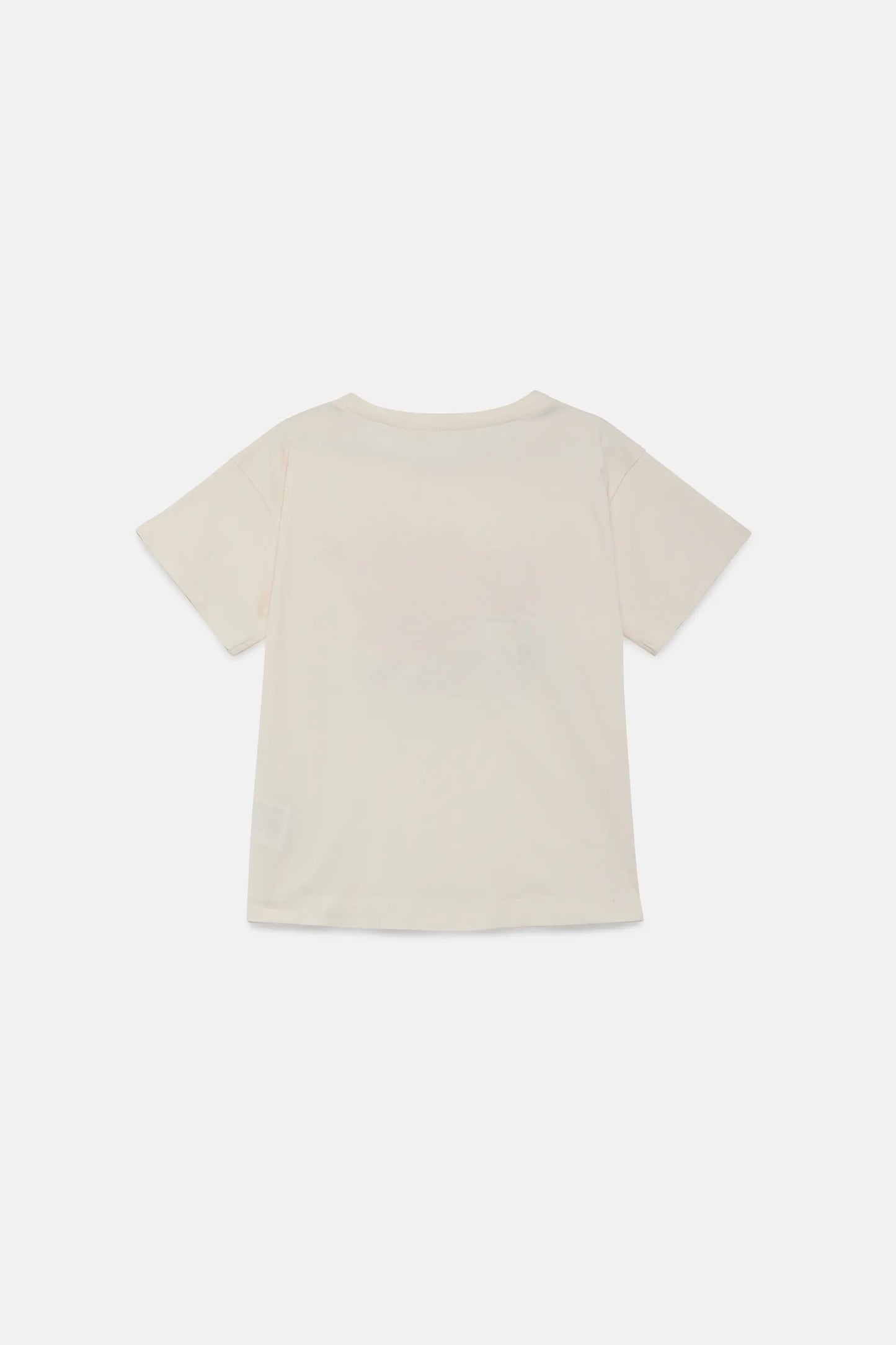 T-shirt bianca unisex con stampa animalier