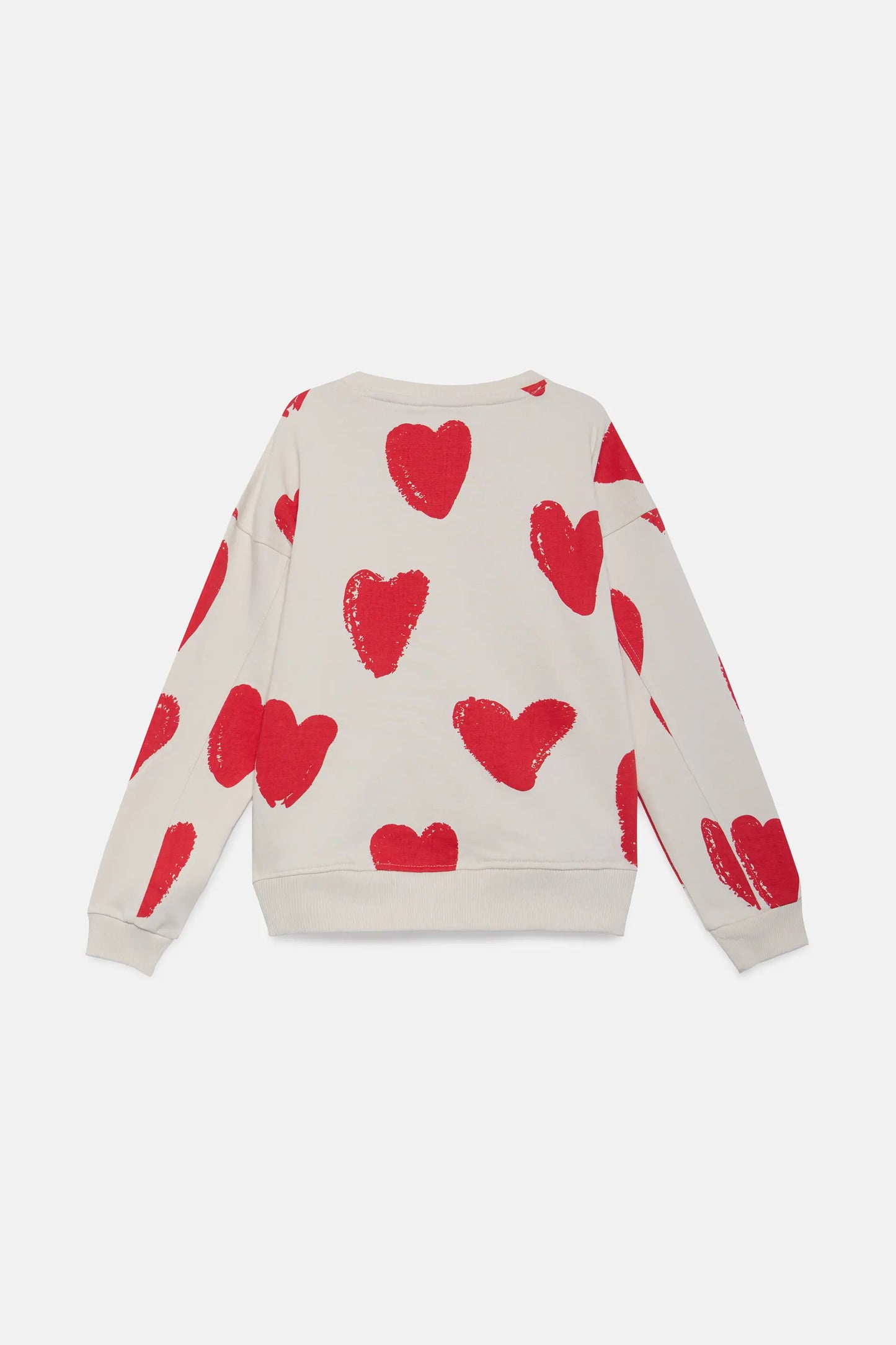Unisex heart print sweatshirt