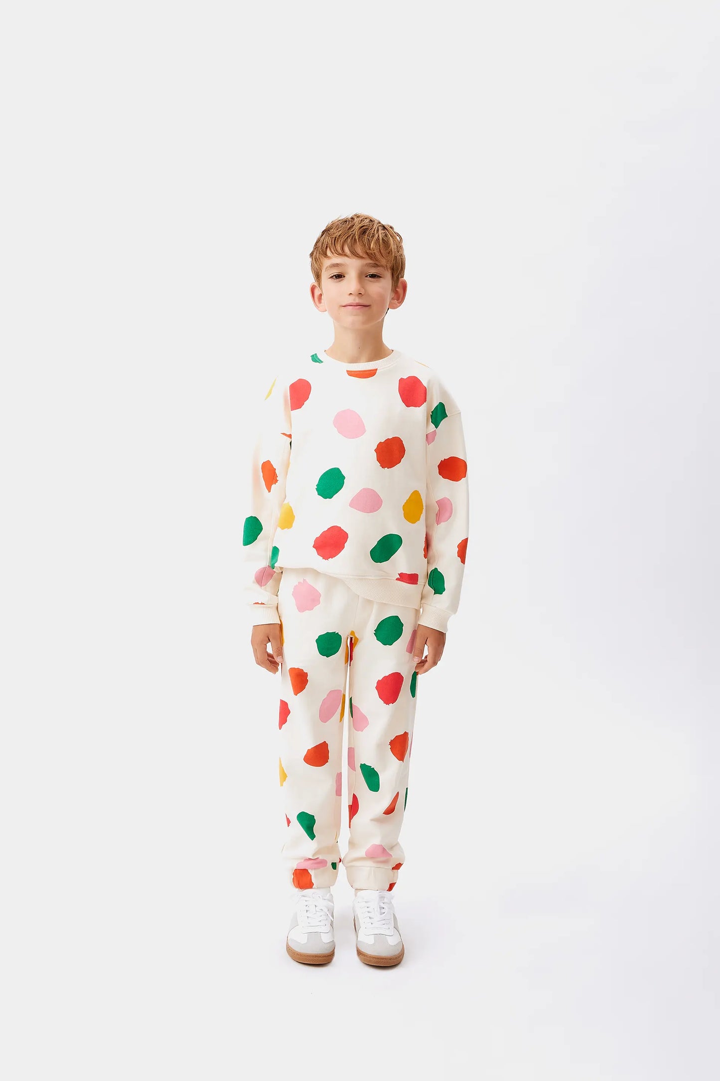 Jogger unisex estampado lunares