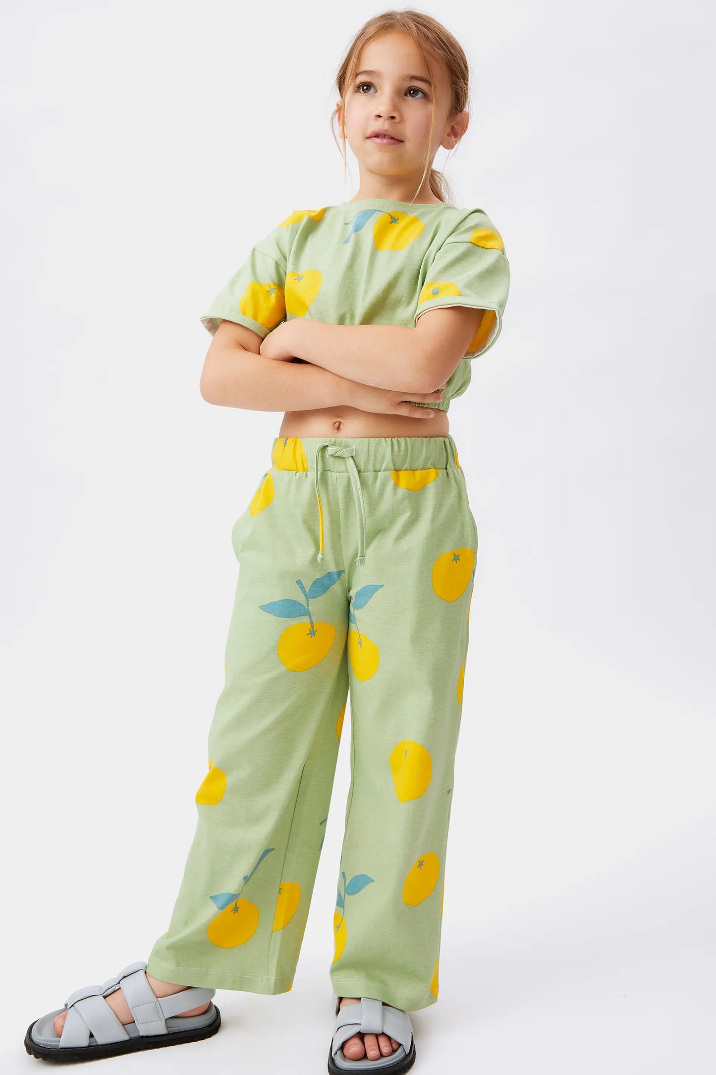 Pantalón unisex estampado de yuzu