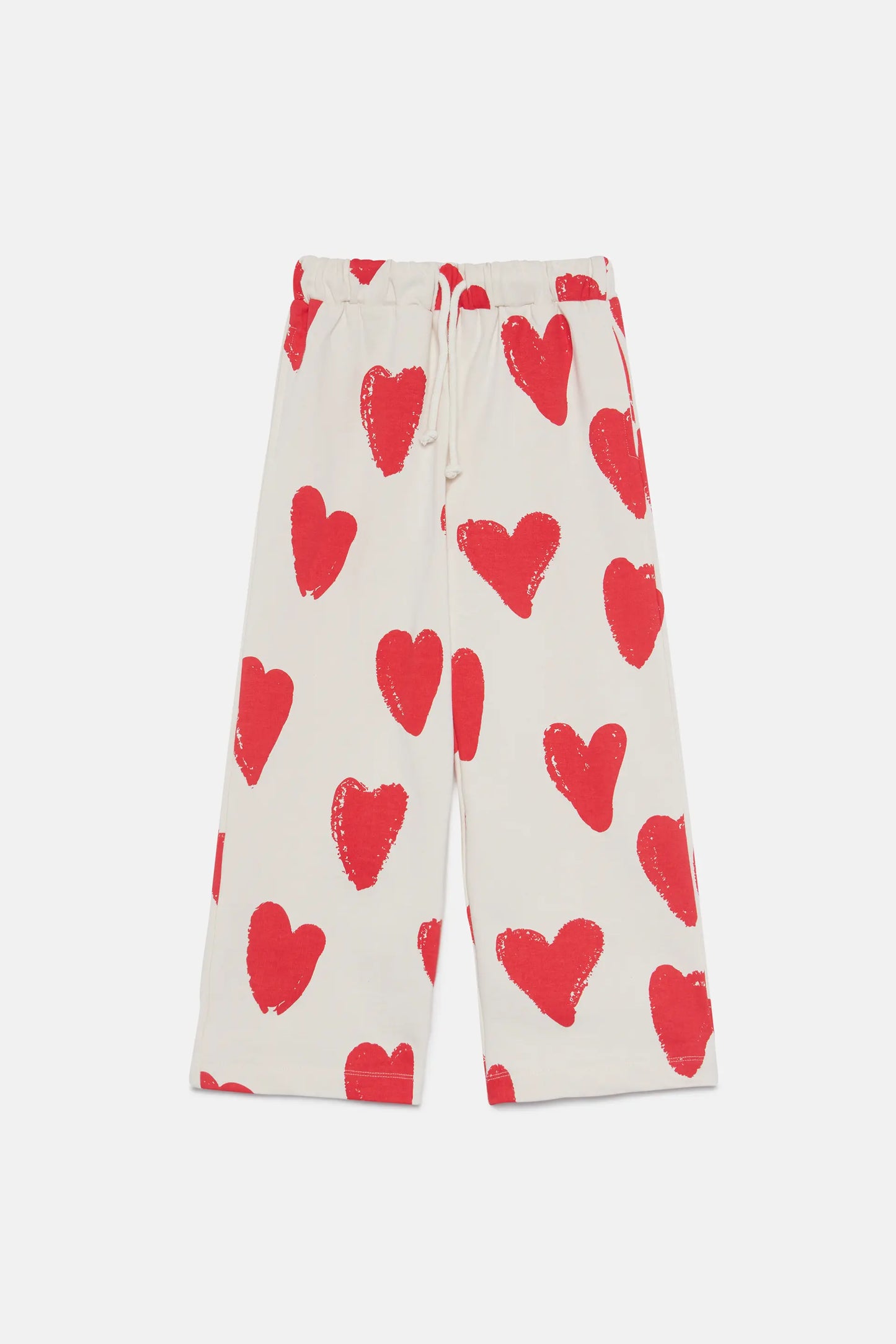 Unisex heart print pants