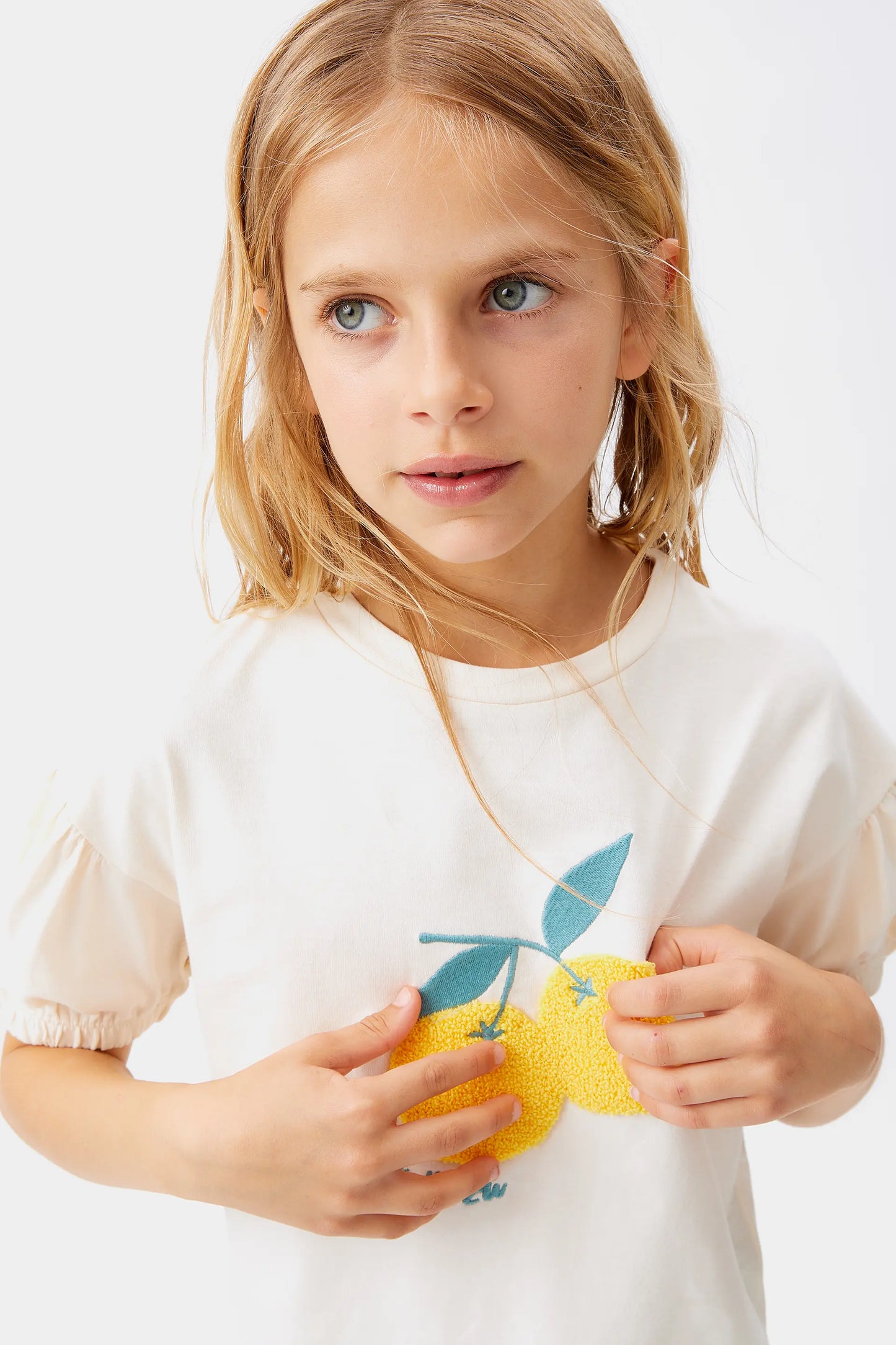 Girl's Yuzu print t-shirt