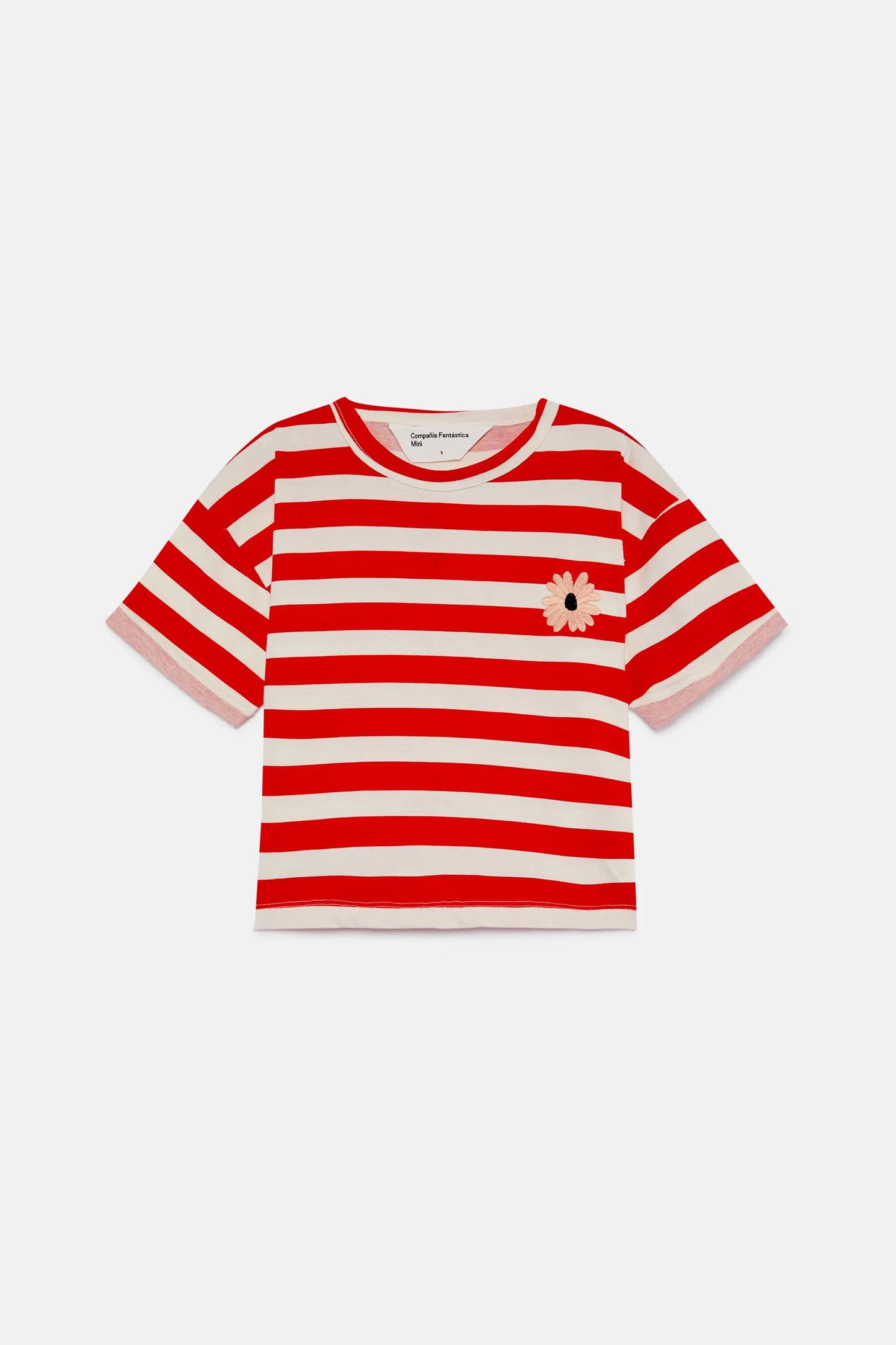 T-shirt unisex a righe rosse