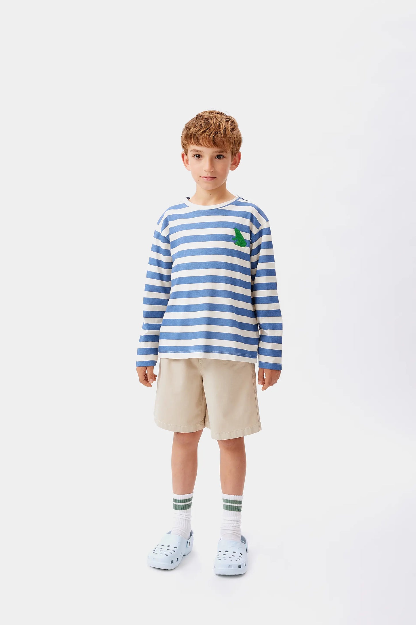 Camiseta unisex de rayas azules
