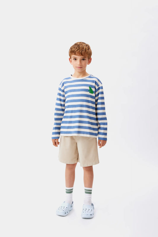 Camiseta unisex de rayas azules
