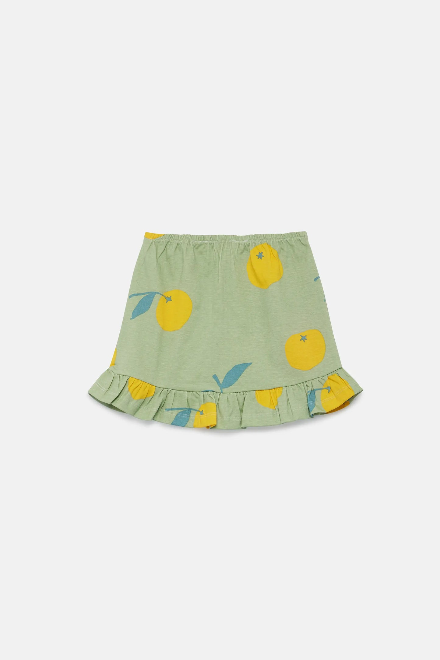 Falda corta de niña estampado Yuzu
