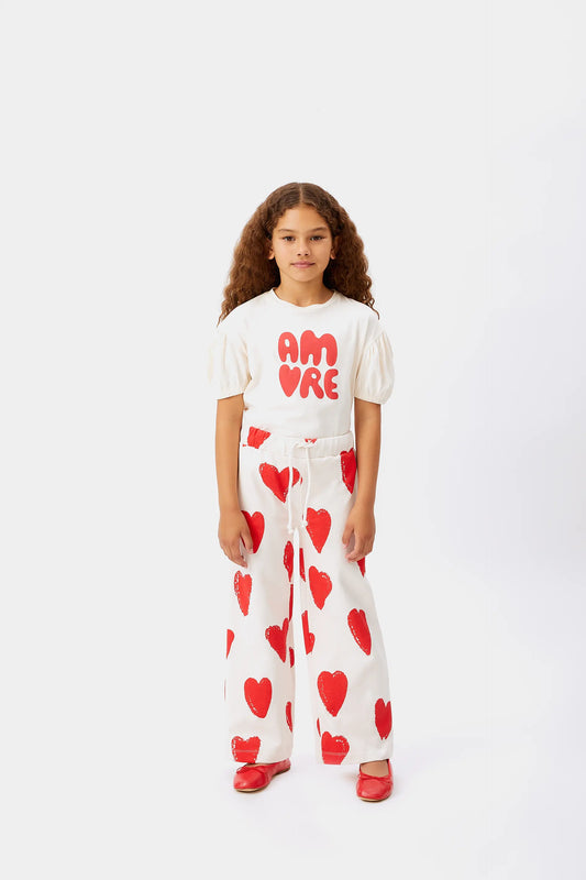 Camiseta de niña Amore blanca
