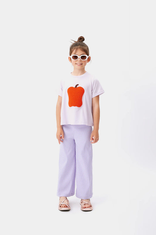 Camiseta unisex print pimiento lila