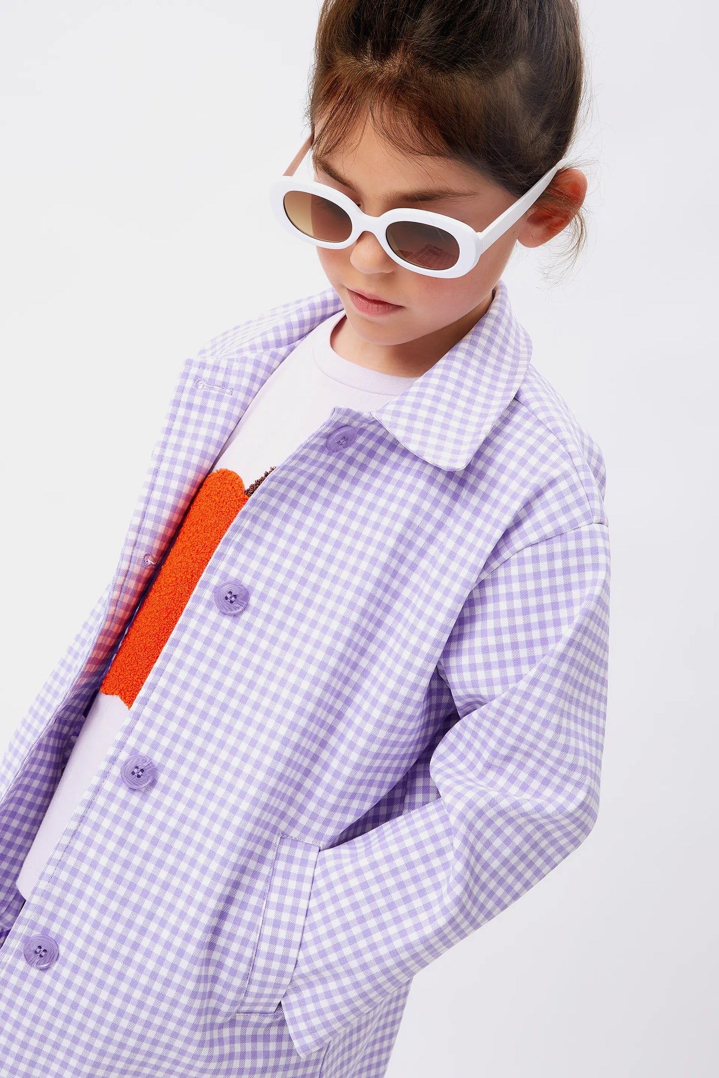 Lilac pepper print unisex t-shirt