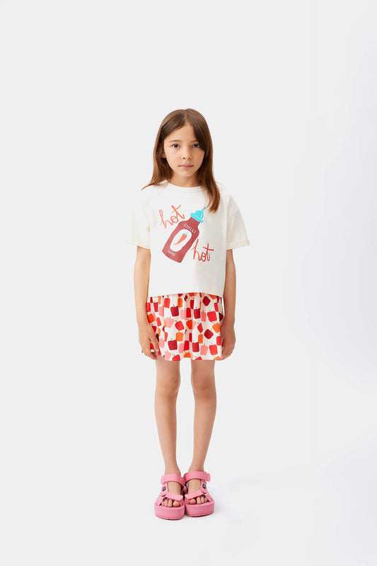 Camiseta unisex print Chilli blanca